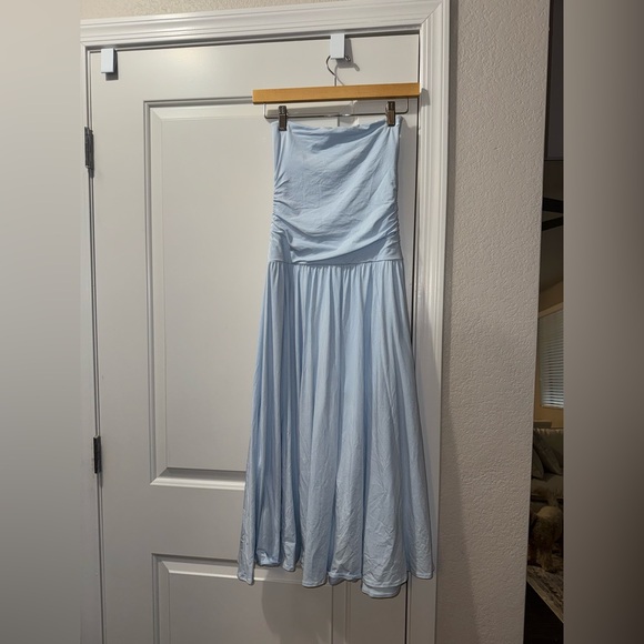 Blue Drop Waist Dress - Picture 3 of 5